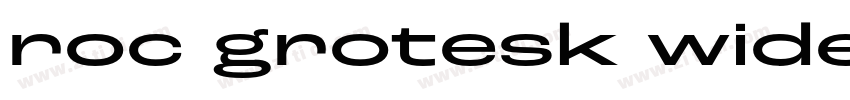 roc grotesk wide bla字体转换
